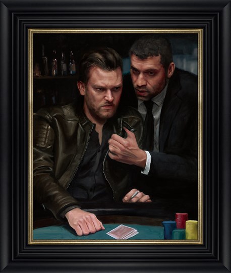 Hold Back It's Not Your Night by Vincent Kamp - Framed Limited Edition Canvas on Board